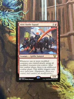 Akki Battle Squad Kamigawa: Neon Dynasty Commander NM MTG - Image 1
