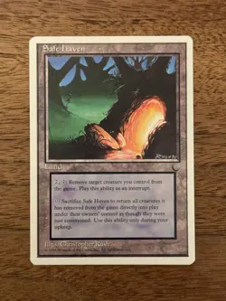 Safe Haven NM+ NEVER PLAYED MTG Chronicles Magic 1995 VINTAGE FAST SHIPPING - Image 1