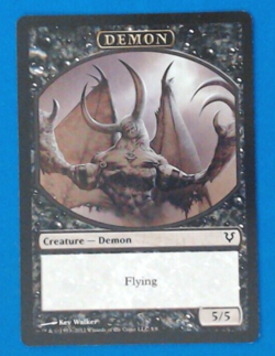 MTG (10) Demon Token - Avacyn Restored - AVR 5/8 -S1 - Image 2