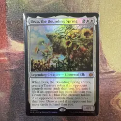 Beza, The Bounding Spring Foil Bloomburrow MTG NM - Image 1