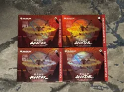 MTG Avatar The Last Airbender Factory Sealed Collector Booster - Lot Of 4 - Image 1