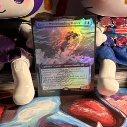 MTG Avatar KATARA, WATERBENDING MASTER Extended Art Foil NM (9632) - Image 1