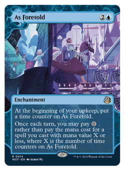 MTG - 1 x As Foretold - Rare Blue Enchantment - Enchanting Tales (WOT) - M/NM - Image 1