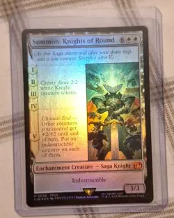 Summon: Knights of Round #0036 Mythic Foil Final Fantasy MTG Magic the Gathering - Image 1