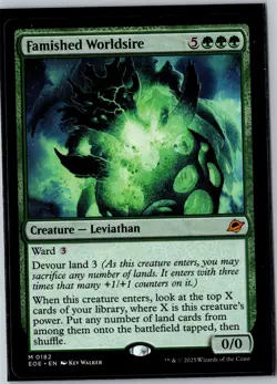 Famished Worldsire Normal M Edge of Eternities 182 NM - Image 1