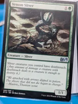 Venom Sliver Core Set 2015 (M15) Regular MTG TCG in MP Condition - Image 1