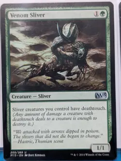 Venom Sliver Core Set 2015 (M15) Regular MTG TCG in MP Condition - Image 3