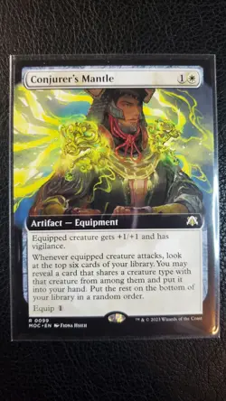 Conjurer's Mantle Extended Art 0099 M PF MTG March of the Machine Series - Image 1