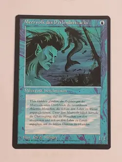 MTG Merfolk of the Pearl Trident (German Revised (BB)/Blue/C) - BGM - Image 1