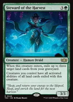 1x Steward of the Harvest NM Eng MTG - Commander Dragonstorm - Image 1