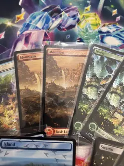 Chocobo Track Foil Full Art BASIC LAND NM Final Fantasy MTG Magic Lot of 10 - Image 5