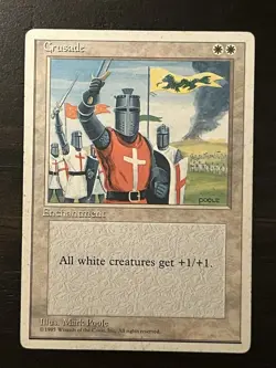 1 BANNED MTG Magic The Gathering Cruzade | Fourth Edition 4ED Heavy Play - Image 1