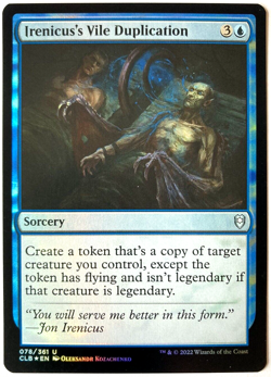 MTG Irenicus's Vile Duplication Commander Legends Baldur's Gate FOIL, NM! - Image 1