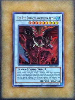 Yugioh Hot Red Dragon Archfiend Abyss DUPO-EN057 Ultra Rare NM - Image 1