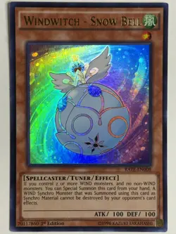Yugioh! LP Windwitch - Snow Bell - RATE-EN008 - Ultra Rare - 1st Edition Lightly - Image 3