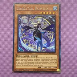 Dracotail Faimena 1st Edition Collector's Rare JUSH-EN002 Yu-Gi-Oh! NM - Image 1