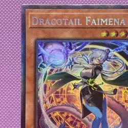Dracotail Faimena 1st Edition Collector's Rare JUSH-EN002 Yu-Gi-Oh! NM - Image 5