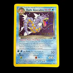 Pokemon TCG Dark Gyarados Card 8/82 PRERELEASE Halo & Vintage Holo (lot of 2) - Image 2