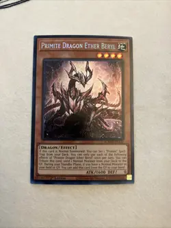 Primite Dragon Ether Beryl 1st Edition Secret Rare Card BLMM-EN130 - Image 1