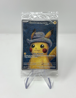 Pokemon Pikachu with Grey Felt Hat SVP 085 Van Gogh Promo Card - Sealed - Image 1