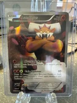 Landorus BW43 Pokemon TCG Black Star Black & White Promo Full Art Holo Card LP - Image 1