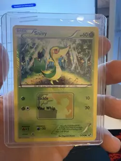 Pokemon League Promo Snivy 1/114 Crosshatch Reverse Holo Card 2011 - Image 1