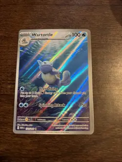 Pokemon TCG Wartortle Holo Card English Illustration Rare 171/165 SV 151 - Image 1