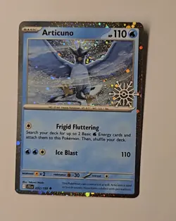 Articuno Cosmos Holo 032/159 Holiday Stamp Pokemon Card - Image 1