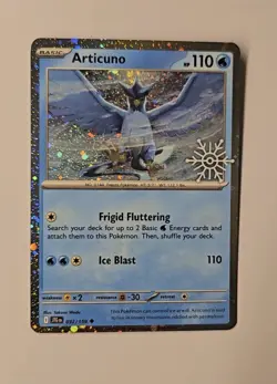 Articuno Cosmos Holo 032/159 Holiday Stamp Pokemon Card - Image 2