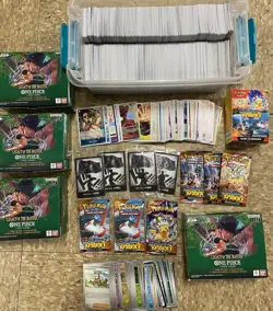 One Piece Card Lot 1700 Cards + Special Dons Sealed W/boxes + Pokemon - Image 1