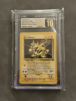 Pokemon Electabuzz #2 Warner Bros Movie Black Star Promo TCG Card NM WOTC CGC 10 - Image 1