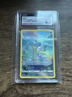 CGC 8.5 Pokemon Lapras Galarian Gallery Crown Zenith GG05/GG70 Graded Card - Image 1