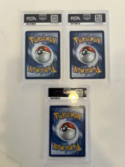 Pokemon TCG Graded Cards Lot All PSA 9. 3 Cards - Image 2