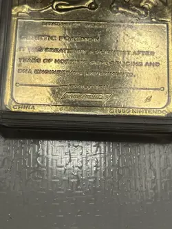 Pokemon Mewtwo Trading Card, 1999 Burger King Limited Edition - Image 4