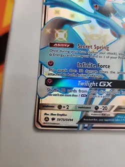 Gardevoir GX - SV75/SV94 - Pokemon Hidden Fates Sun & Moon Shiny Rare Card NM - Image 3