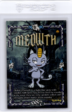 meowth Peruvian Halloween Pokemon card - Image 1