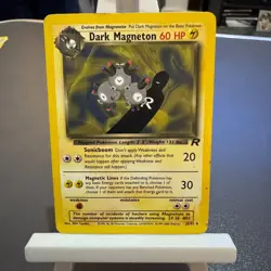 Pokemon Cards: Team Rocket Rare: Dark Magneton 28/82 TCG 1999 WOTC Vintage - Image 1