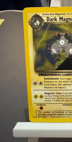 Pokemon Cards: Team Rocket Rare: Dark Magneton 28/82 TCG 1999 WOTC Vintage - Image 2