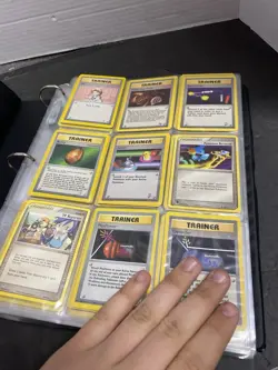 Used Pokemon Binder With 180 Cards New Vintage Trainer Base Set - Image 2