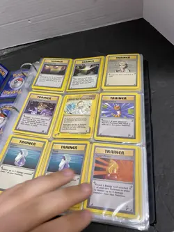 Used Pokemon Binder With 180 Cards New Vintage Trainer Base Set - Image 3