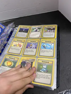 Used Pokemon Binder With 180 Cards New Vintage Trainer Base Set - Image 4