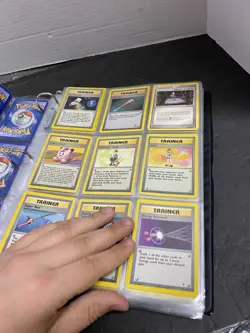 Used Pokemon Binder With 180 Cards New Vintage Trainer Base Set - Image 5