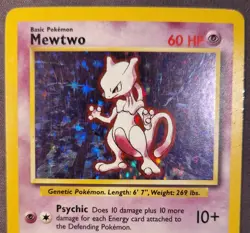 Pokemon TCG Mewtwo Holo Unlimited Rare Card 10/102 1999 Base Set - Image 4