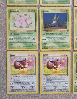 Bundle of 16 x 1999 WOTC Pokemon Jungle Set Cards MP HP inc Pikachu Eevee - Image 4