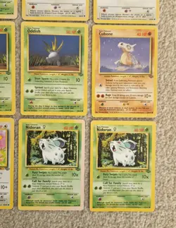 Bundle of 16 x 1999 WOTC Pokemon Jungle Set Cards MP HP inc Pikachu Eevee - Image 5