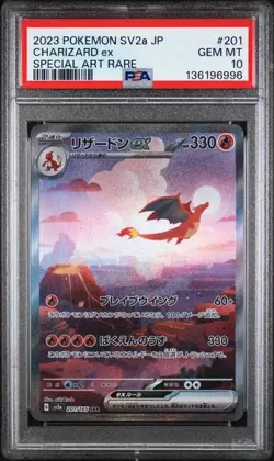 Charizard ex PSA 10 2023 Pokemon Scarlet & Violet Card 151 Japanese #201/165 - Image 1