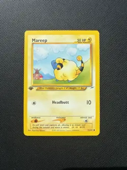 Pokemon Card Neo Destiny 1st Edition Mareep 75/105 WOTC - Image 1
