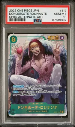 ONE PIECE Card Game - Donquixote Rosinante - OP04-119 - SEC (Alternate Art) PS10 - Image 1