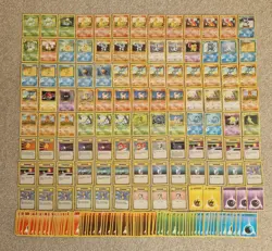 Bundle of 200 x 1999 Pokemon Base Set Cards MP HP inc Bulbasaur Charmander - Image 1