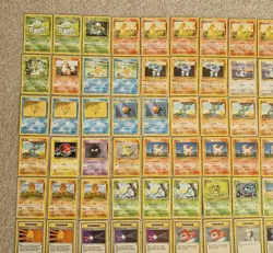 Bundle of 200 x 1999 Pokemon Base Set Cards MP HP inc Bulbasaur Charmander - Image 2
